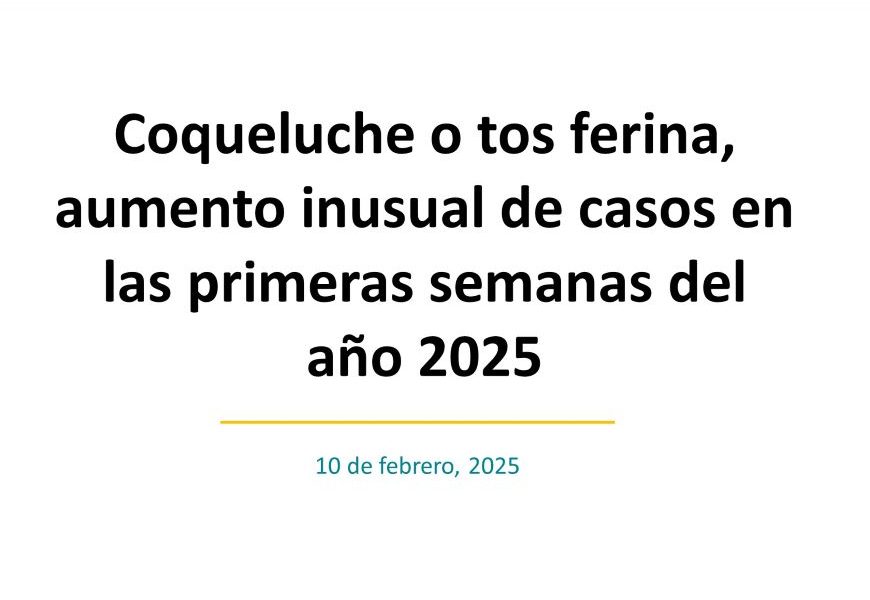 Salud Emite Alerta Epidemiol Gica Por Aumento De Casos De Tos Ferina En