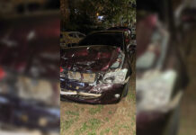 Chocó el vehículo donde iba su expareja y huyó tras el impacto