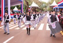 Ciudad del Este celebró con desfile los 215 años de la Independencia del Paraguay